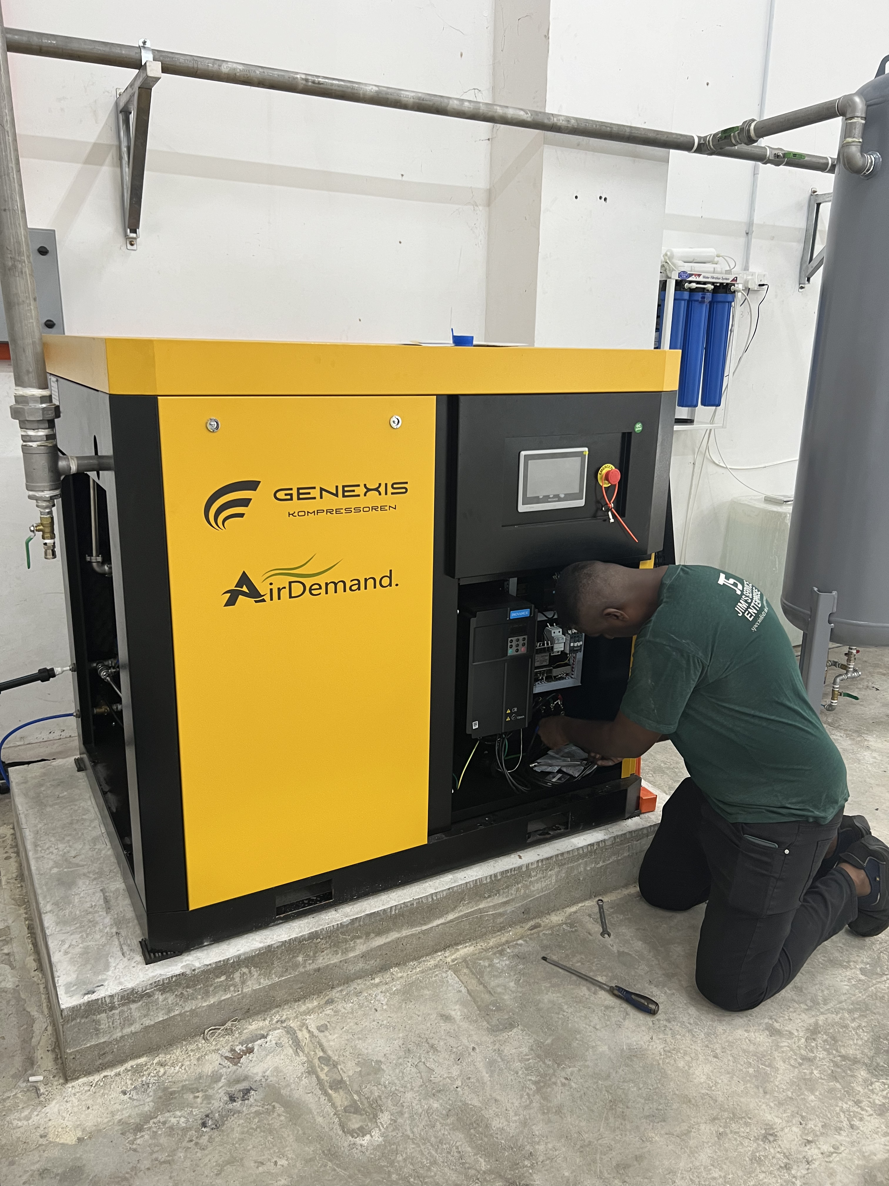 Genexis Oil-Free EGW-30A VSD Air Compressor Full Set