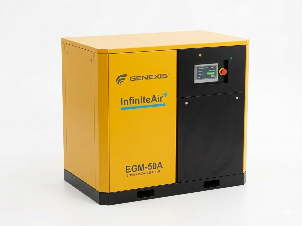 Genexis VSD Magnetic Motor Inverter Screw Air Compressor — main product photo
